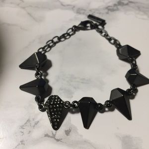 Jewelmint Gun Metal Goose bracelet